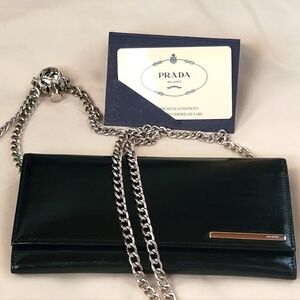 PRADA LONG WALLET WITH CHAIN